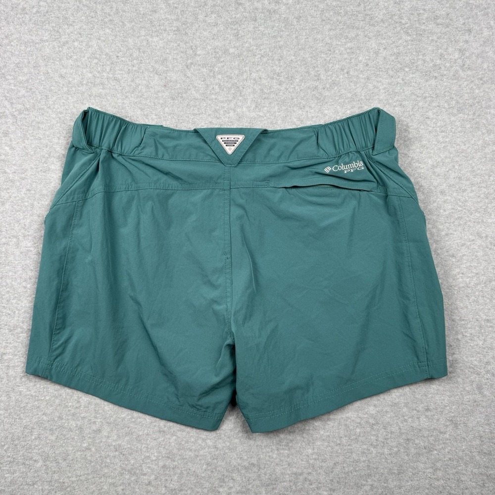 Columbia PFG Tamiami Shorts Women's 16 XL Teal Lightweight 5" Inseam Fishing